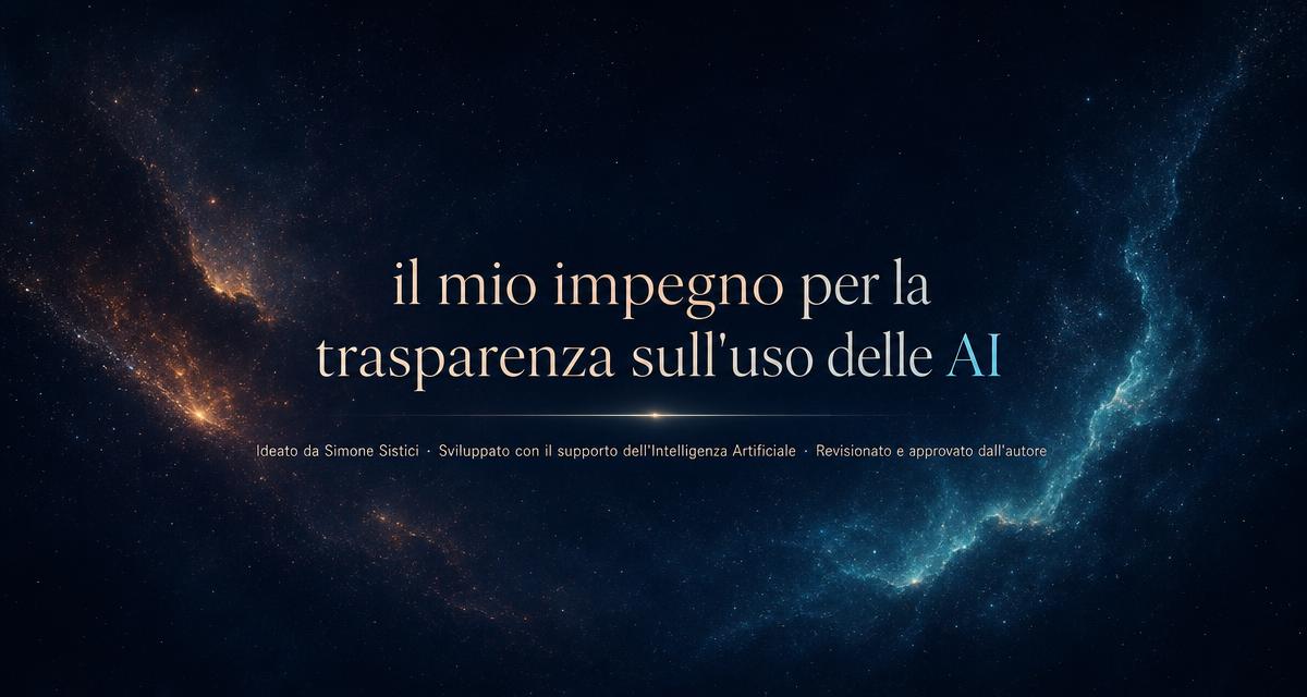 Il mio impegno per la trasparenza sull'uso delle AI